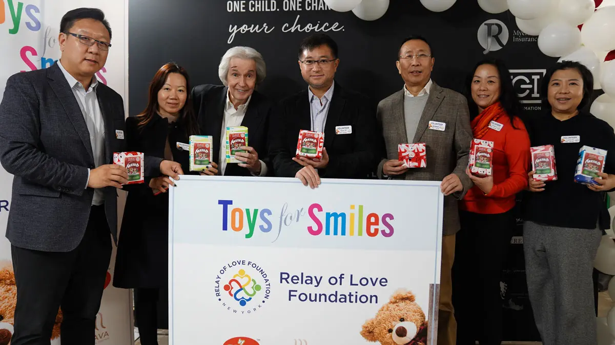 Relay of Love volunteers at a community donation event
